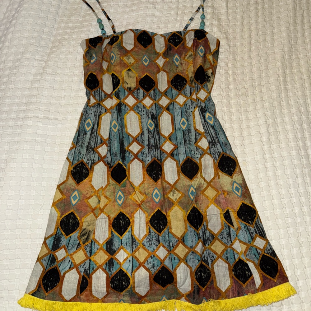 Christian Lacroix Multicolor Geometric Dress